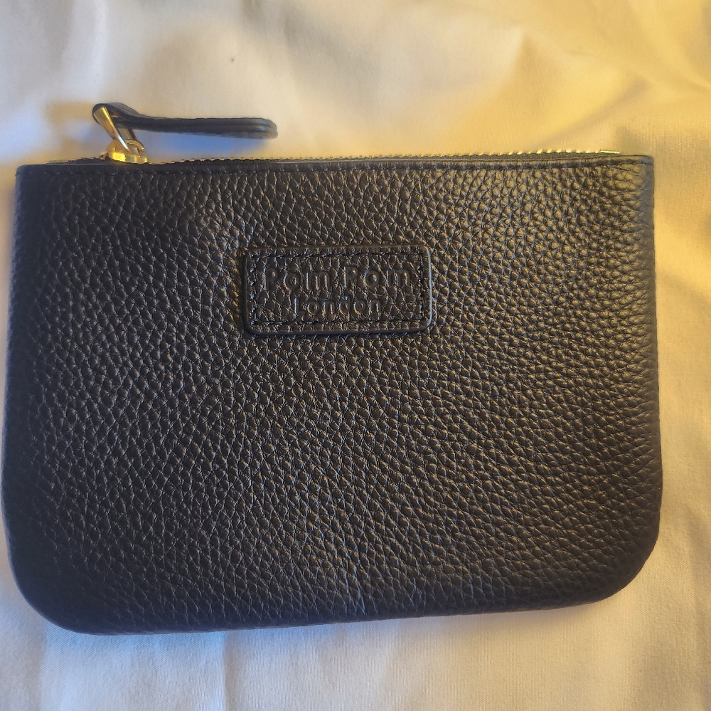 Pom Pom London Chelsea Coin Purse-Black